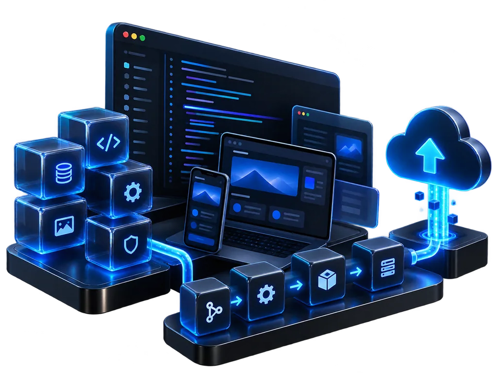 Una aplicación repartida entre varios dispositivos y la nube que los conecta